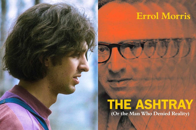 Errol Morris in the Shawangunk Mountains, ca. 1971, book cover of The Ashtray.